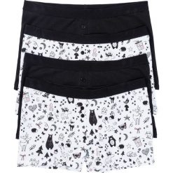 Bokserki damskie (4 pary). Czarne bokserki damskie bonprix, bez wzorów. Za 79.99 zł.