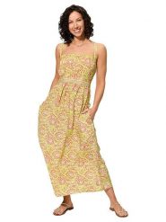 Aller Simplement Sukienka w kolorze żółtym rozmiar: 38/40. Żółte sukienki damskie Aller Simplement, bez wzorów, klasyczne, bez ramiączek. Za 65.99 zł.