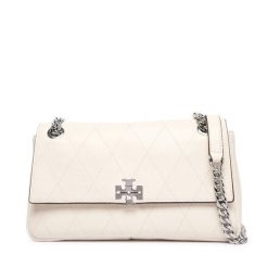 Torebka Tory Burch. Białe listonoszki damskie Tory Burch, bez wzorów, bez dodatków. Za 2,384.00 zł.
