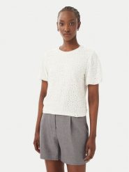Vero Moda Bluzka Tassa 10344368 Biały Regular Fit. Białe bluzki damskie Vero Moda, xs, bez wzorów, z syntetyku, bez kołnierzyka, bez ramiączek. Za 109.99 zł.