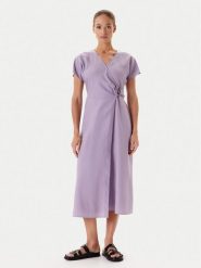 Tatuum Sukienka letnia Ziana T2506.194 Fioletowy Regular Fit. Fioletowe sukienki damskie TATUUM, bez wzorów, z lyocellu, bez ramiączek. Za 393.99 zł.