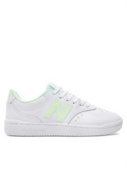 New Balance Sneakersy BBW80WMG Biały. Białe obuwie sportowe damskie New Balance, ze skóry, bez zapięcia. Za 339.99 zł.
