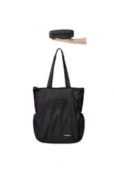 Torba turystyczna Oxygen 2 In 1 Folding Tote CNK2450XB025. Czarne torby na laptopa NATUREHIKE, bez wzorów, z poliamidu. Za 199.99 zł.