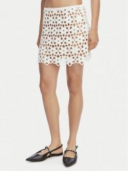 MICHAEL Michael Kors Spódnica mini MS670M4KNE Biały Regular Fit. Białe spódnice damskie MICHAEL Michael Kors, m, bez wzorów, z syntetyku, mini. Za 859.99 zł.