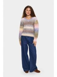 SAINT TROPEZ Sweter ze wzorem rozmiar: XS. Swetry klasyczne damskie Saint Tropez, xs, ze splotem, bez kołnierzyka. Za 165.99 zł.