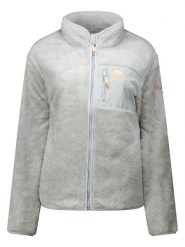 Geographical Norway Kurtka polarowa "Upecious" w kolorze szarym rozmiar: M. Szare kurtki damskie Geographical Norway, m, bez wzorów, z polaru, bez kaptura. Za 113.90 zł.