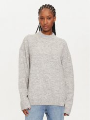 Calvin Klein Sweter J20J224636 Szary Regular Fit. Szare swetry klasyczne damskie Calvin Klein, xs, z syntetyku, bez kołnierzyka. Za 479.99 zł.