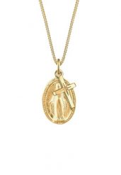 Elli Damski wizerunek Matki Boskiej Krzyż zawieszka duchowa w srebrze próby 925 Sterling Silver Naszyjniki 1 ct. Szare naszyjniki damskie Elli, srebrne. Za 249.89 zł.
