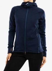 Bluza polarowa damska Houdini Power Houdi. Niebieskie bluzy damskie Houdini, m, bez wzorów, z materiału, z kapturem. Za 703.99 zł.