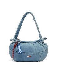 Tommy Jeans Torebka Tjw Icon Charms Denim Shlder Bag AW0AW18883 Niebieski. Niebieskie torebki klasyczne damskie Tommy Jeans, z denimu, bez dodatków. Za 409.99 zł.