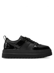 Hugo Sneakersy Lyssa 50529803 Czarny. Czarne obuwie sportowe damskie Hugo, ze skóry, bez zapięcia. W wyprzedaży za 559.99 zł.