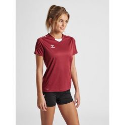 Damski poliestrowy dżersej Hummel Hmlcore XK. Czerwone koszulki sportowe damskie Hummel, l, bez wzorów, z dżerseju, bez ramiączek, do piłki ręcznej. Za 130.50 zł.