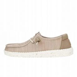 HEYDUDE Damskie Mokasyny Wendy Stretch Sox. Białe mokasyny damskie Hey dude, z materiału, bez obcasa. Za 259.00 zł.