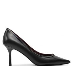 Szpilki Tory Burch. Czarne szpilki damskie Tory Burch, bez wzorów, bez obcasa, na szpilce, bez zapięcia. Za 919.99 zł.