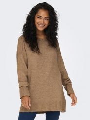 ONLY Sweter w kolorze karmelowym rozmiar: XS. Brązowe swetry klasyczne damskie Only, xs, bez kołnierzyka. Za 70.08 zł.