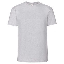 Koszulka Unisex Dla Dorosłych Iconic 195 Heather. Szare bluzki damskie Fruit of the Loom, bez wzorów, sportowe, bez kołnierzyka, bez ramiączek. Za 41.99 zł.