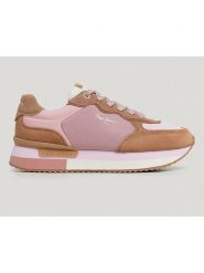 Pepe Jeans FOOTWEAR Sneakersy "Rusper Mania" w kolorze jasnoróżowo-jasnobrązowym rozmiar: 38. Brązowe obuwie sportowe damskie Pepe Jeans FOOTWEAR, z jeansu, bez zapięcia. Za 162.49 zł.