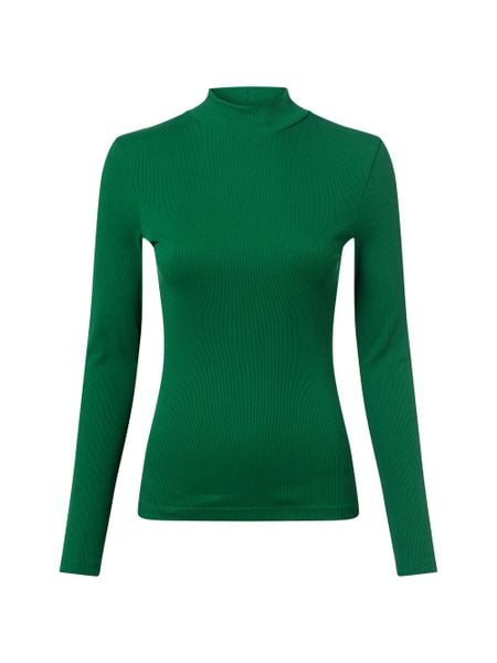 Marie Lund Damska koszulka z długim rękawem Kobiety Bawełna zielony jednolity, L. Zielone koszulki damskie Marie Lund, l, bez wzorów, z bawełny, bez kołnierzyka, bez ramiączek. Za 149.95 zł.