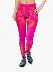 Legginsy wspinaczkowe La Sportiva Dimension Tights. Czerwone legginsy damskie La Sportiva, l, bez wzorów, z materiału. Za 263.99 zł.