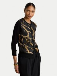 LAUREN RALPH LAUREN Kardigan 200P13977001 Czarny Regular Fit. Czarne kardigany damskie Lauren Ralph Lauren, xs, bez wzorów, z syntetyku. Za 859.99 zł.