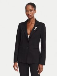 Marella Marynarka Gommoso 2623916034 Czarny Slim Fit. Czarne marynarki i żakiety damskie Marella, bez wzorów, z syntetyku. Za 1,354.00 zł.