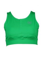 Adidas Top w kolorze zielonym rozmiar: S. Zielone koszulki sportowe damskie Adidas, s, bez wzorów, z materiału, bez ramiączek. Za 175.26 zł.