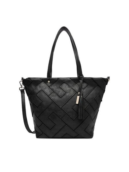 Lasocki Torebka C-MLP-E-025-05 Czarny. Czarne torebki klasyczne damskie Lasocki, z materiału, bez dodatków. Za 189.99 zł.