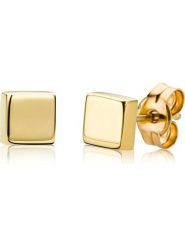 Revoni Złote kolczyki-wkrętki rozmiar: onesize. Żółte kolczyki damskie Revoni, złote. Za 448.99 zł.