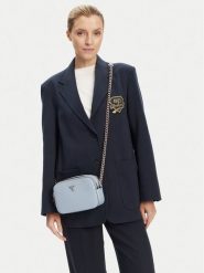 Guess Torebka Noelle II HWZG96 72140 Błękitny. Niebieskie torebki wieczorowe damskie Guess, z aplikacjami, ze skóry, bez dodatków. Za 289.99 zł.