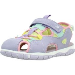 Sandały GARVALIN 262716G Fioletowy. Fioletowe sandały damskie Garvalin, bez wzorów, z syntetyku, bez obcasa, bez zapięcia. Za 155.99 zł.