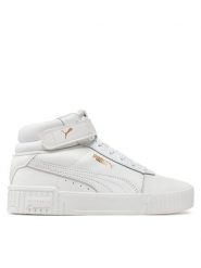 Puma Sneakersy Carina 2.0 Mid Jr 387376 03 Biały. Białe buty sportowe dziewczęce Puma, bez wzorów, ze skóry, bez zapięcia. Za 209.99 zł.