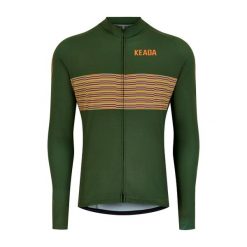 Damska koszulka rowerowa z długim rękawem - Onwards One. Zielone koszulki damskie KEADA SPORTS, m, bez wzorów, bez kołnierzyka, bez ramiączek. Za 332.00 zł.