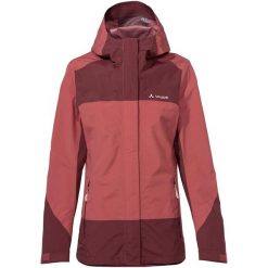 Kurtka przeciwdeszczowa damska Vaude Neyland 2.5L Jacket. Czerwone kurtki damskie Vaude, l, bez wzorów, z softshellu, bez kaptura. Za 508.99 zł.