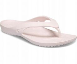 Japonki Dla Dorosłych Crocs Kadee II Flip. Czerwone klapki damskie Crocs, bez wzorów, z materiału, bez obcasa, bez zapięcia. Za 99.99 zł.
