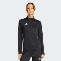 Koszulka treningowa Entrada26. Białe bluzki damskie Adidas, bez wzorów, sportowe, bez kołnierzyka, bez ramiączek. Za 179.00 zł.