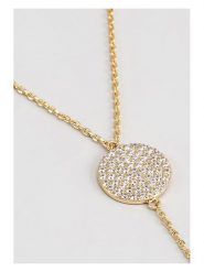 U.S. Polo Assn. Pozłacany naszyjnik z elementem ozdobnym - dł. 60 cm rozmiar: onesize. Żółte naszyjniki damskie U.S. Polo Assn., z kryształem, metalowe. Za 100.99 zł.