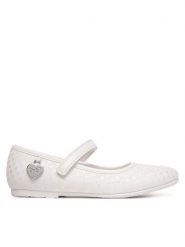 Primigi Baleriny 7928533 D Biały. Białe baleriny dziewczęce Primigi, bez wzorów, z materiału, bez obcasa, bez zapięcia. Za 149.99 zł.