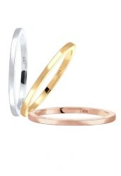 Elli Zestaw damski do łączenia Tri-Color w srebrze próby 925 Sterling Silver Pierścionki 1 ct Damski. Szare pierścionki damskie Elli, pozłacane. Za 322.14 zł.