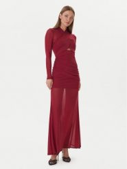 Bardot Sukienka wieczorowa Veria 59987DB Bordowy Regular Fit. Czerwone sukienki damskie Bardot, bez wzorów, z syntetyku, wizytowe, bez ramiączek. Za 639.99 zł.