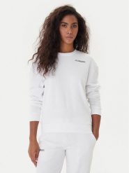 Kappa Bluza Logo Fekka 371M5EW Biały Regular Fit. Białe bluzy damskie Kappa, m, bez wzorów, z bawełny, bez kaptura. Za 69.99 zł.