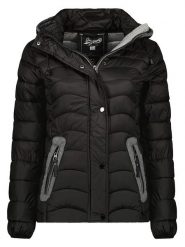 Geographical Norway Kurtka pikowana "Dariella" w kolorze czarnym rozmiar: XL. Czarne kurtki damskie Geographical Norway, xl, bez wzorów, bez kaptura. Za 131.74 zł.