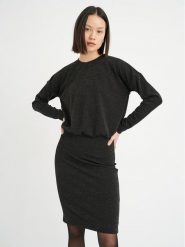 InWear Sukienka codzienna Olla 30107782 Czarny Regular Fit. Czarne sukienki damskie InWear, bez wzorów, z syntetyku, bez ramiączek. Za 449.99 zł.