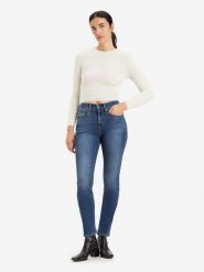 Levi´s Dżinsy "724" - Skinny fit - w kolorze niebieskim rozmiar: W31/L32. Niebieskie jeansy damskie z podwyższonym stanem. Za 152.98 zł.