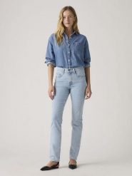 Levi's Dżinsy "724" - Slim fit - w kolorze błękitnym rozmiar: W25/L30. Niebieskie jeansy damskie Levi's, z podwyższonym stanem. Za 184.95 zł.