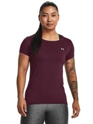 Under Armour Koszulka sportowa w kolorze bordowym rozmiar: L. Czerwone koszulki sportowe damskie Under Armour, l, bez wzorów, z materiału, bez ramiączek, outdoorowe. Za 96.60 zł.