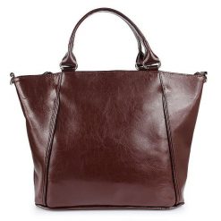Torebka skórzana damska kuferek DAN-A T208A koniakowa. Kuferki damskie DAN-A, ze skóry, bez dodatków. Za 329.99 zł.