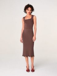 Rodier Spódnica w kolorze brązowym rozmiar: L. Brązowe spódnice damskie Rodier, na co dzień, l, bez wzorów, midi. Za 339.99 zł.