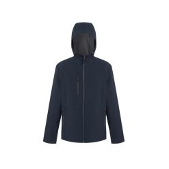 Kurtka wodoodporna z kapturem Regatta Navigate. Niebieskie kurtki damskie Regatta, na lato, bez wzorów, z kapturem. Za 268.50 zł.