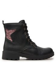 Geox Kozaki Jr Casey J9420G 0BCEW C9B8W S Czarny. Czarne kozaki dziewczęce Geox, bez wzorów, ze skóry, bez obcasa, bez zapięcia. Za 399.99 zł.