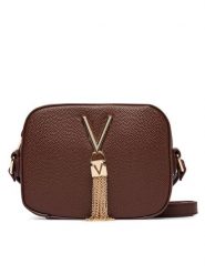 Valentino Torebka Divina VBS1R409G Brązowy. Brązowe listonoszki damskie Valentino, bez wzorów, ze skóry, bez dodatków. Za 329.99 zł.